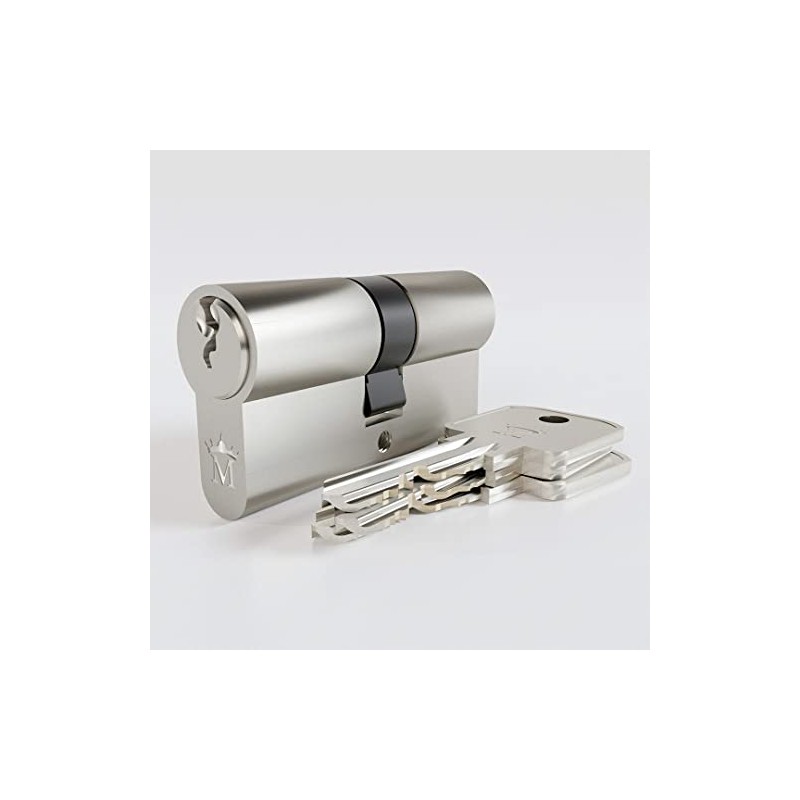 Sempro 30/30 Cylinder Lock 3 Keys Nickel-Plated Brass Tested According