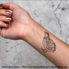 4 x 'Bird Quail' Temporary Tattoos - Water Resistant, Skin-Safe,