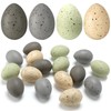 SiliFine 16 Pcs Easter Speckled Eggs 2.4 in Plastic Speckled