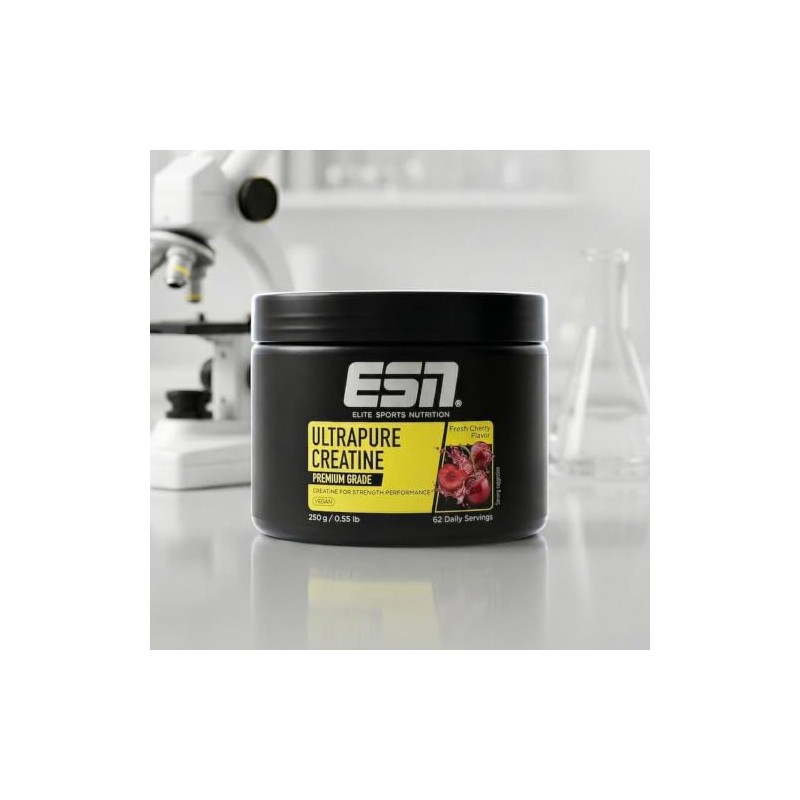 ESN Ultrapure Creatine Monohydrate, 250 g, 62 Servings, Fresh Cherry