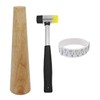 HEYMOUS Wood Bracelet Mandrel Round Plastic Wrist Sizer with Jewelers