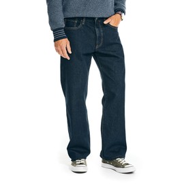 Nautica Men's Loose Fit Denim, Pure Ocean Wash, 32W x 32L
