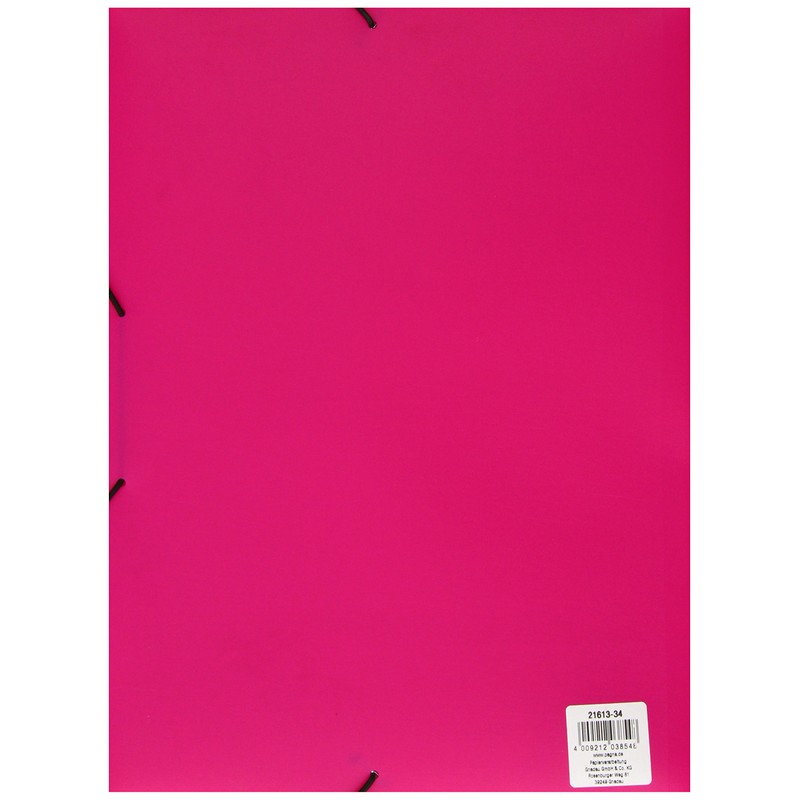 Pagna A4 Lucy Trend Colour Elasticated Folder - Pink/Orange/Green/Blue