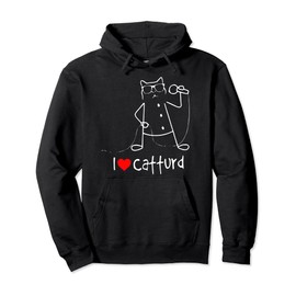 I Love Catturd Lustige Katze Sänger Musik Pullover Hoodie