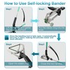 Stainless Steel Large Bander and 24pcs Bands, Cattle Banding Tools,