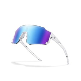 Youth Baseball Sunglasses Kids Outdoor Sports Glasses, Unisex Design, Mirrored Lens, Y2k Windproof Sports Eyewear for Softball Cycling Hiking Fishing Travel Vacation Beach - Color: multicolor3-Size M【For 9-14 years old】, Size: one-size