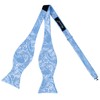 Alizeal Mens Self Tie Bow Ties and Pocket Square Paisley