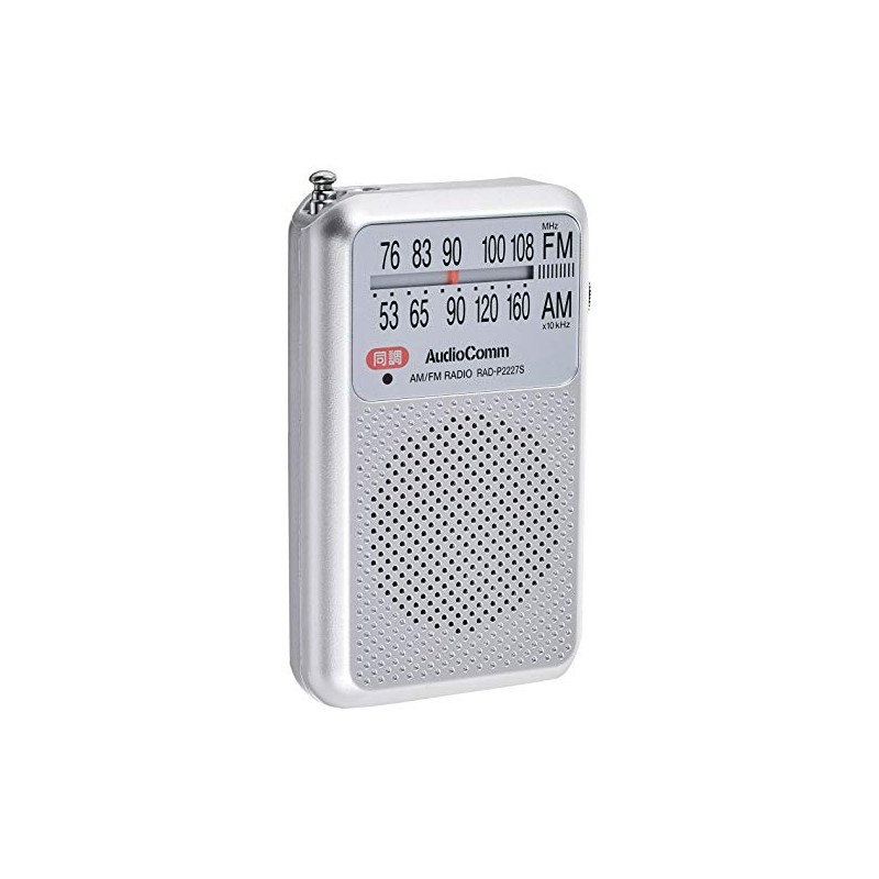 (Thin, Lightweight, Earphones Included) AM/FM/Wide FM Compatible, Pocket Radio, Ohm