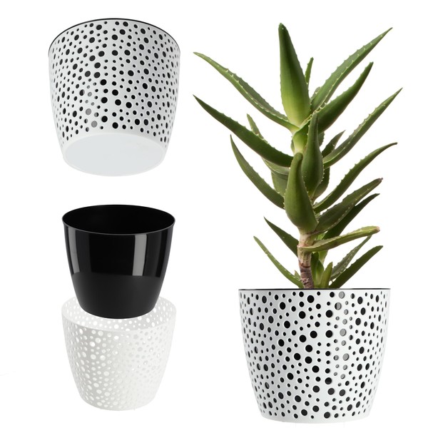 KADAX Plastic Flower Pot, Diameter 11 - 21 cm, 5