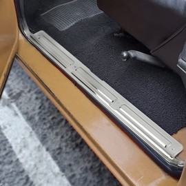 G-PLUS Door Sill Plates w/Hardware Left and Right Side Compatible with Chevy/GMC Truck 1967-1972 C10 C20 C30 K10 K20 K30 Chrome