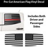 BOGAR TECH DESIGNS Rear Side Window American Flag Vinyl Decal