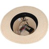 Unisex Paper Straw Crushable Foldable Summer Panama Fedora HAT with