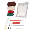 Hedgehogs Crochet Kit with Yarns Crochet Hook Stuffing DIY Learn