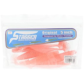 HIDEUP(ハイドアップ) ワーム スタッガー オリジナル 5インチ ピーチキャンディ #110 ルアー