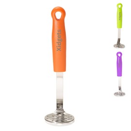Mini Avocado Masher, Heavy Duty, Kitchen Utensil. Stainless Steel, Tiny Masher, Compact Mini Masher for Avocado - Effortless Guacamole Preparation, Dishwasher Safe (Orange)