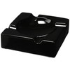 8" HankStar Large Black Ceramic Cigar Ashtray for Patio/Outdoor Use