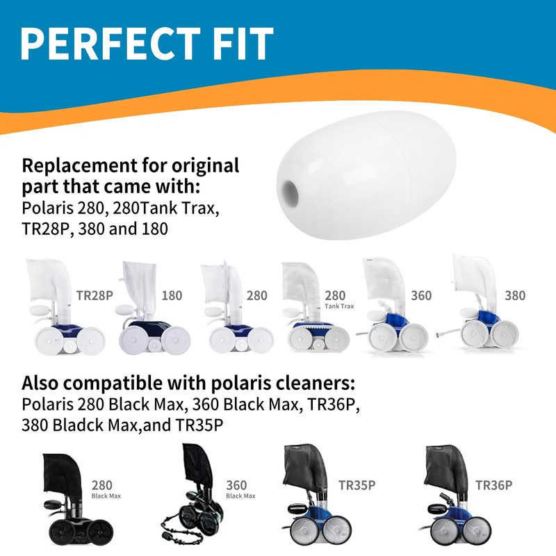 IDEASURE A20 Float Head Fit for Polaris Pool Cleaner -