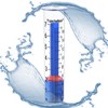 Rain Gauge Replacement Tube,Freeze Proof Tube Plastic with Red Float