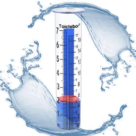 Rain Gauge Replacement Tube,Freeze Proof Tube Plastic with Red Float Marker,Dual Scale,8.11 Inch Height,Model RM-T09