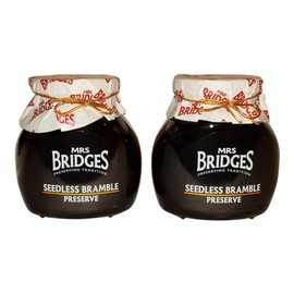 Mrs. Bridges of Scotland, Set of 2 Jars, Seedless Bramble Preserves, Imported from Scotland, 12 Oz Each