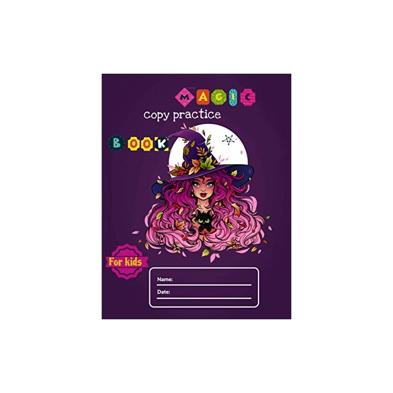 Magic copy practice book for kids: Cute Letter Tracing Notebook