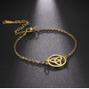 COLIBRI ALEGRE Pulsera Nudo De Bruja Mediana Dorado