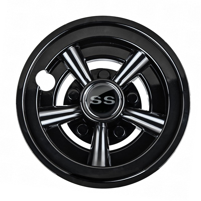 Golf Cart SS Wheel Covers Hub Caps for EZGO, Club