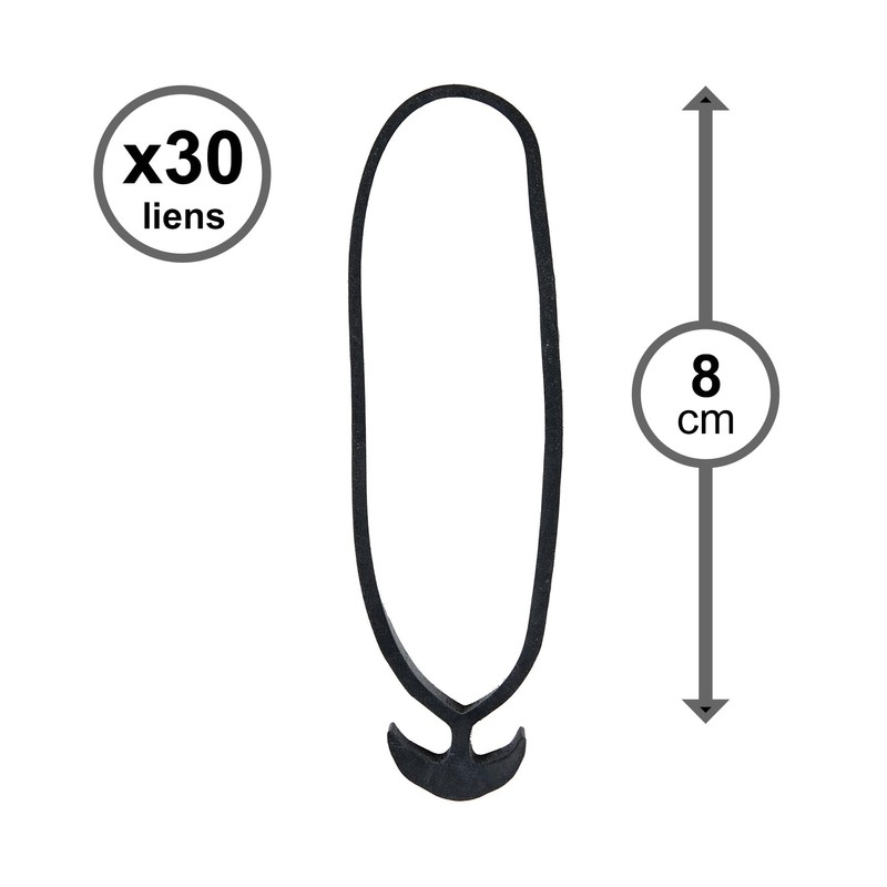 Flandria 30 Links Anchor Rubber 8 cm for Tying Plants