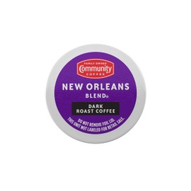Community Coffee Coffee Pods, Dark Roast, Compatible with Keurig 2 KCup Brewers, New Orleans Blend, 12 Count