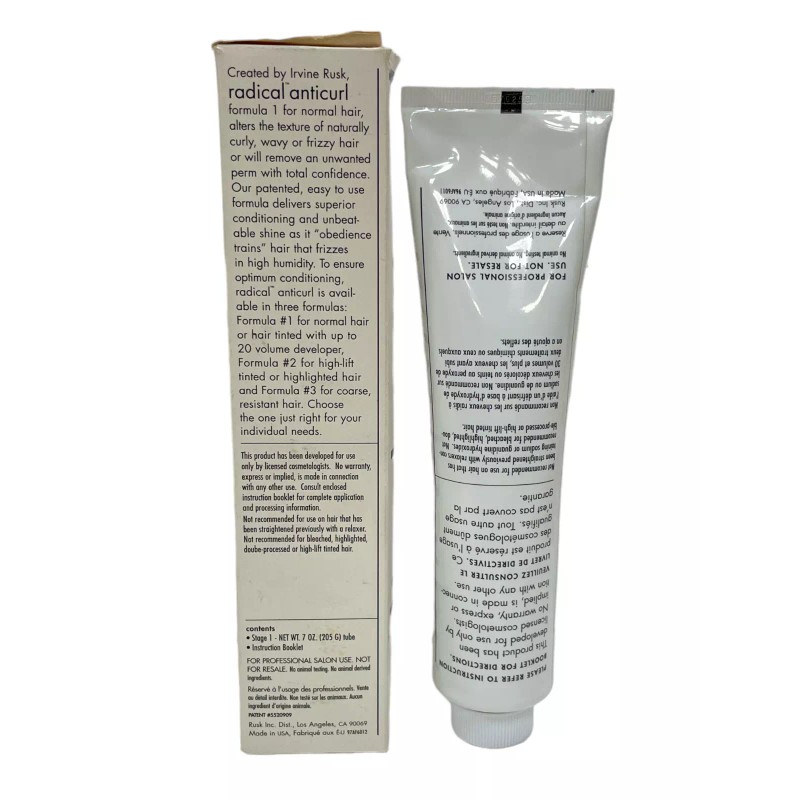 Rusk Radical Anticurl Normal Hair Formula (7oz/205g) NEW!