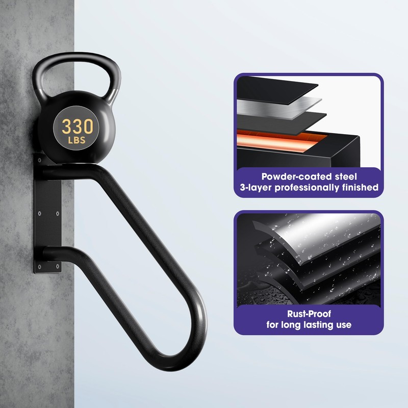 Xesi Wall Mount Handrails for Outdoor Steps with DIY Installation