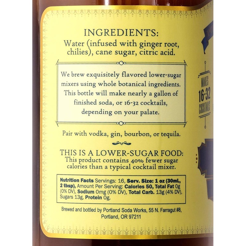 Portland Syrups, Ginger Cocktail And Soda Syrup (12 Fl Oz