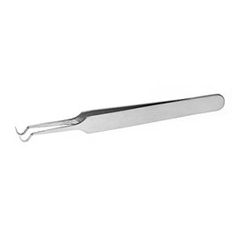 Focket Herramienta Cosmética de Maquillaje de Acero Inoxidable Tweezer para el Cuidado de la Piel (Hook Mouth 8.7 cm)