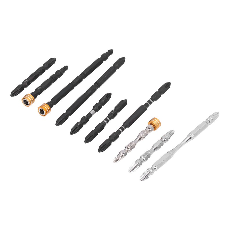 10Pcs Screwdriver Bit S2 PH2 Alloy Steel Double Ended Magnetic