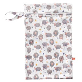 XKKO - Water Resistant Wet Bag - Wet Bag with Loop - Size M Colour Dreamy Sheep, Dreamy Sheep, Casual