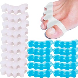 Toe Separators 10 Pairs Soft Gel Toe Spacers Bunion Corrector Toe Straightener Relief Plantar Fasciitis Hammer Toe Claw Toe Separators