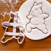 Set of 4 Yoga Pig Cookie Cutters (Warrior Stance 1