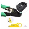 Importeek Pinza Ponchadoras Rj45 Cortador Pela Cables Telefonico Red