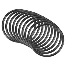 QUARKZMAN Nitrile Rubber Seal Sealing Ring 68 mm x 60 mm x 4 mm for Tap Plumbers Repair Seal Connection, Black Pack of 10