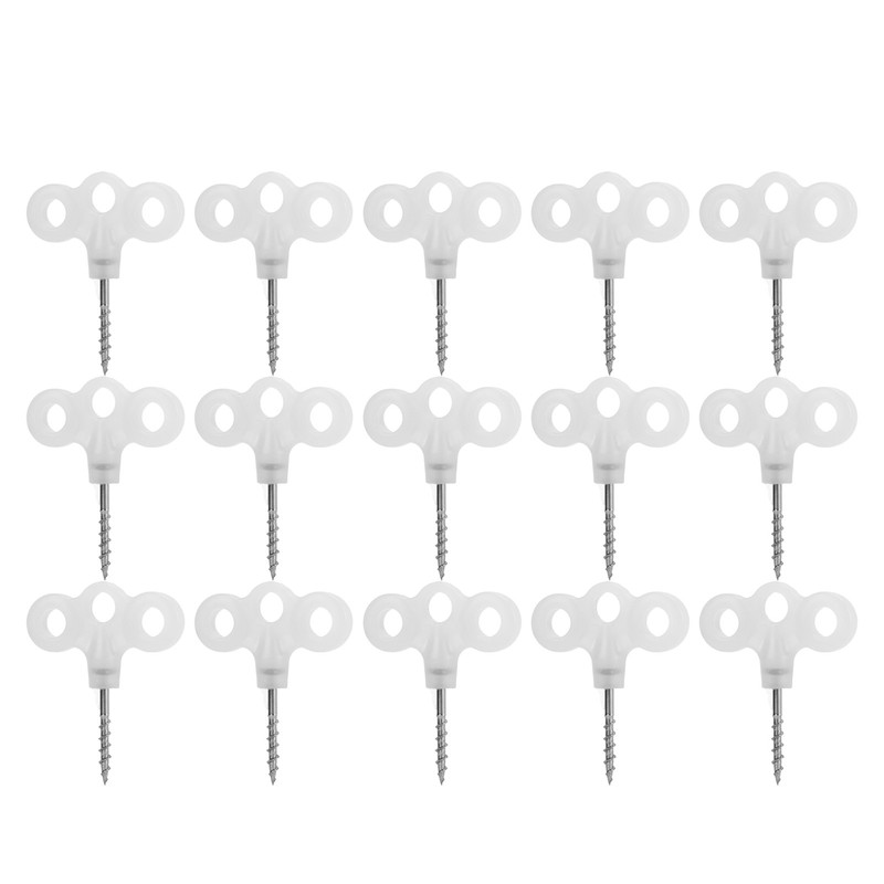 Outdoor Luminous Tent Stakes Stainless Steel Screw Ground Anchors Peg