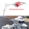 Chrome Motorcycle Cruiser Blade Mirrors For Harley Davidson Street Glide