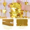 2 Pack Gold Backdrop, Butterfly Tinsel Curtains for Festive Decorations,