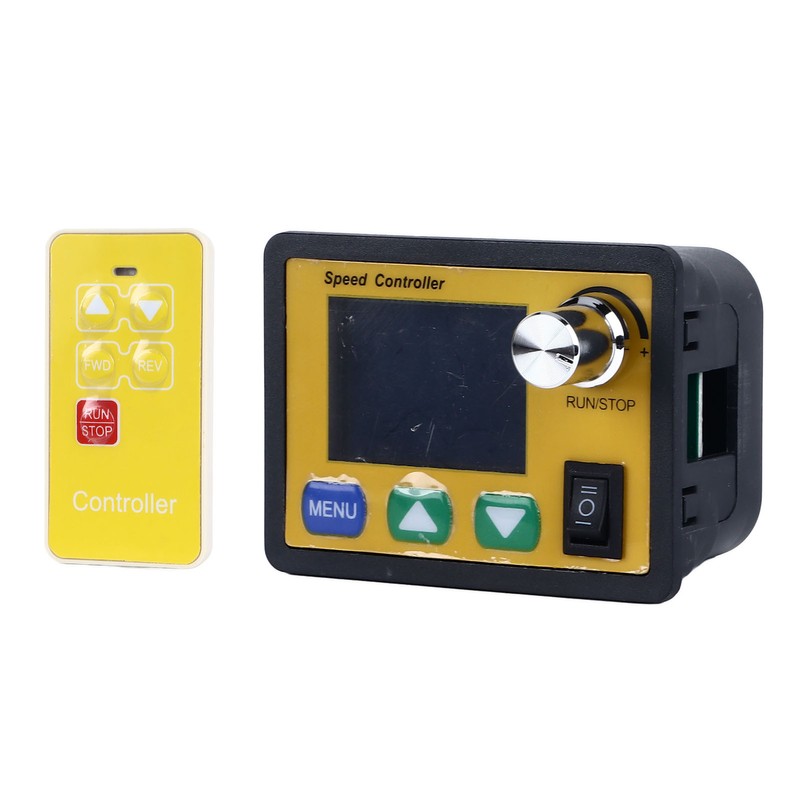 DC Motor Speed Regulator CW CCW LCD Display Button Knob