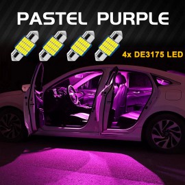 BMTxms 31MM Festoon DE3175 LED Interior Map Light Bulb DE3425 DE3021 Purple Play Plug
