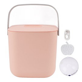 Sink Dishwasher 18W Mini Dish Washing Machine with Bucket USB Rechargeable IP67 Waterproof Portable Dishwasher for RVs Travel Pink
