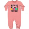 inktastic Future Nail Tech Baby Fleece Romper 6 Months Mauve