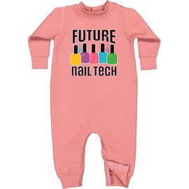 inktastic Future Nail Tech Baby Fleece Romper 6 Months Mauve 34b80