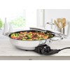 Electric Skillet By CucinaPro- 18/10 Stainless Steel, Frying Pan w