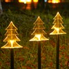 GULELAYAR Christmas Solar Lights, 5 in 1 String Lights Snowflake