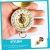 Sosoport Elegant Copper Compass Pendant Compact Design for Hiking Camping